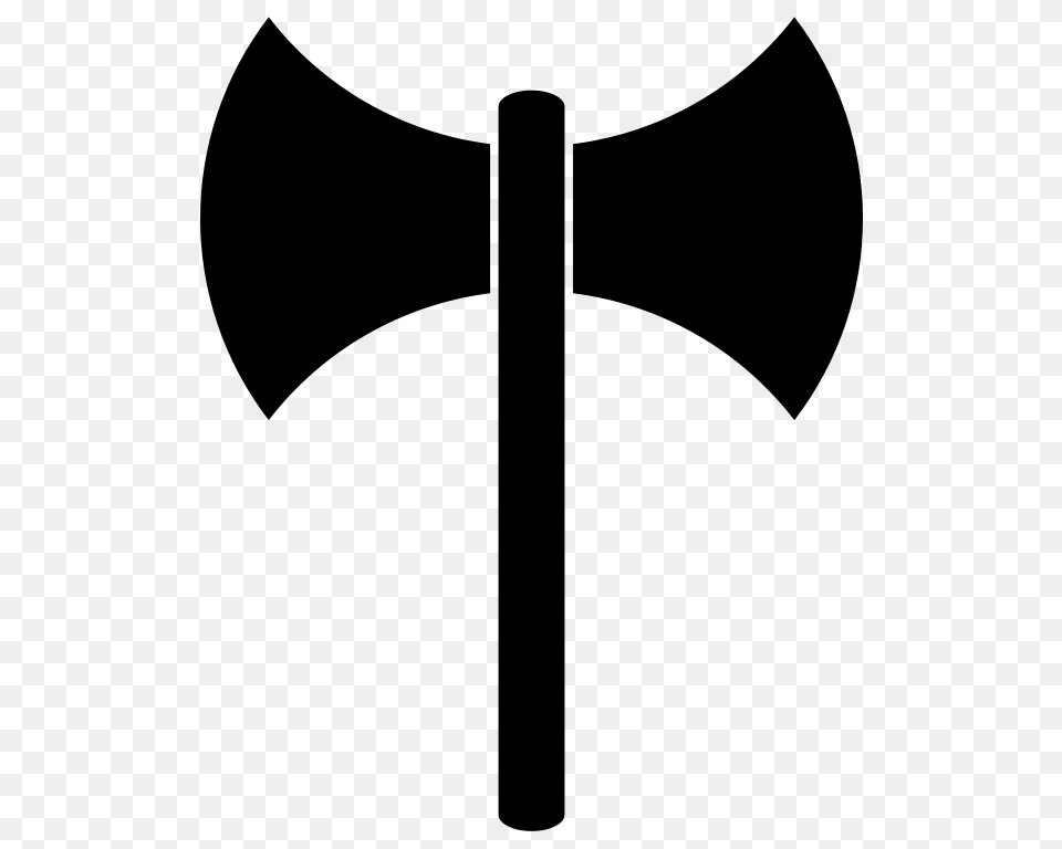 Labrys Symbol, Gray Free Transparent Png