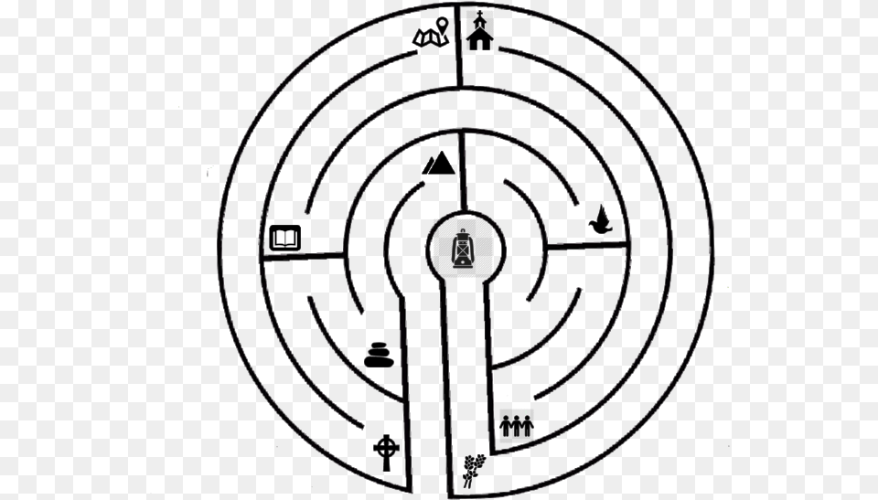 Labyrinth Prayer Labyrinth, Chandelier, Lamp, Maze Free Png