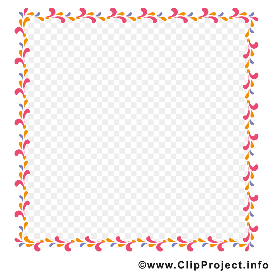 Lace Border Square Pink, Paper, White Board Free Transparent Png
