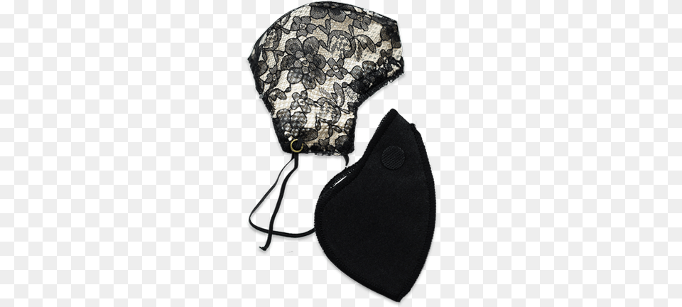 Lace Carbon Filter Face Mask Mask, Bonnet, Clothing, Hat, Cap Free Transparent Png