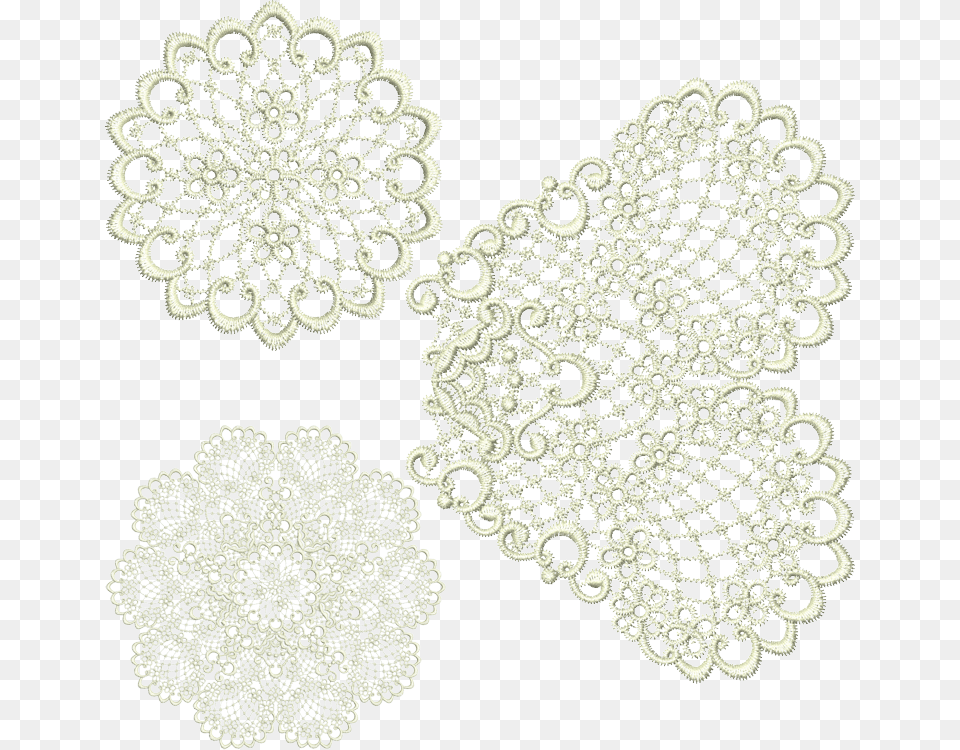 Lace Doily 2 Piece Set Doily Doily, Accessories, Chandelier, Jewelry, Lamp Free Transparent Png