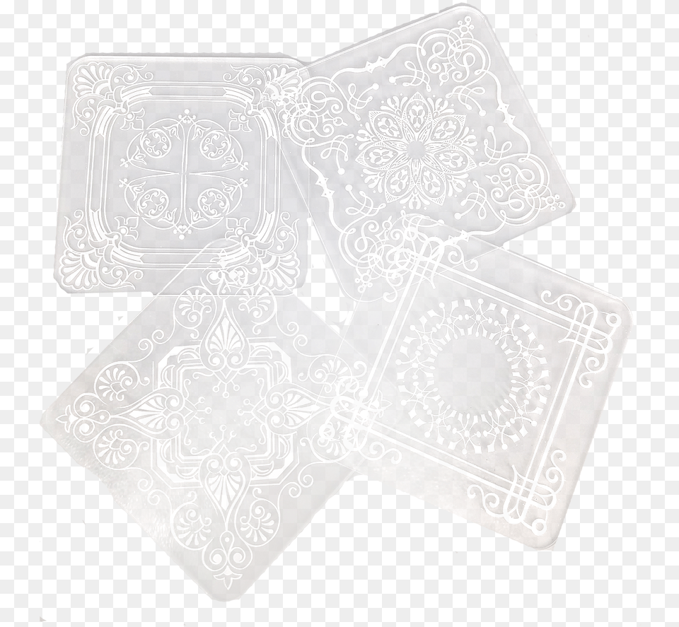 Lace Doily Pattern Coasters Motif Free Png Download