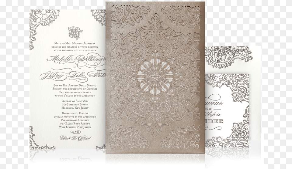 Lace Laser Cut Wedding Invitation Wedding Invitation, Page, Text, Book, Publication Png
