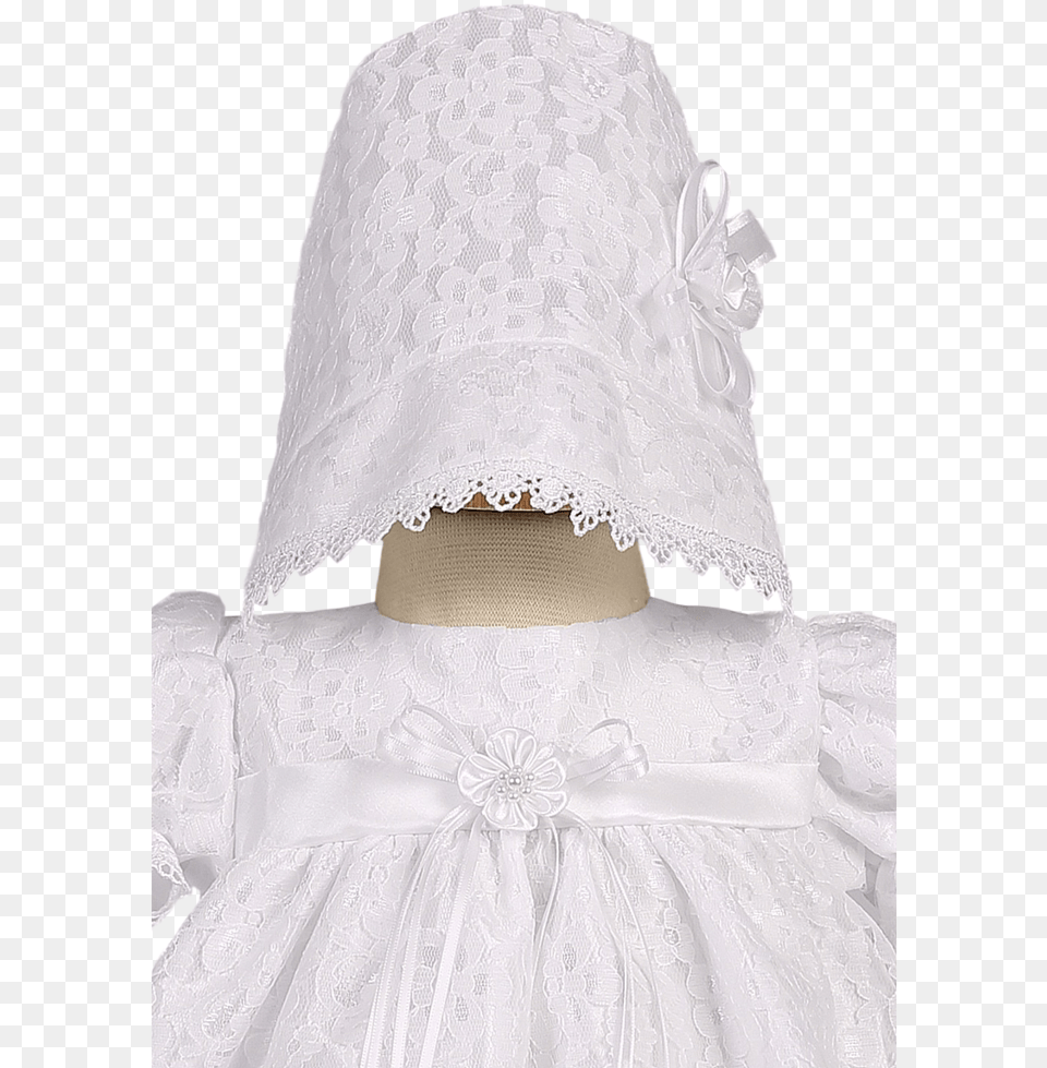 Lace Overlay Gown, Bonnet, Clothing, Hat, Wedding Free Png
