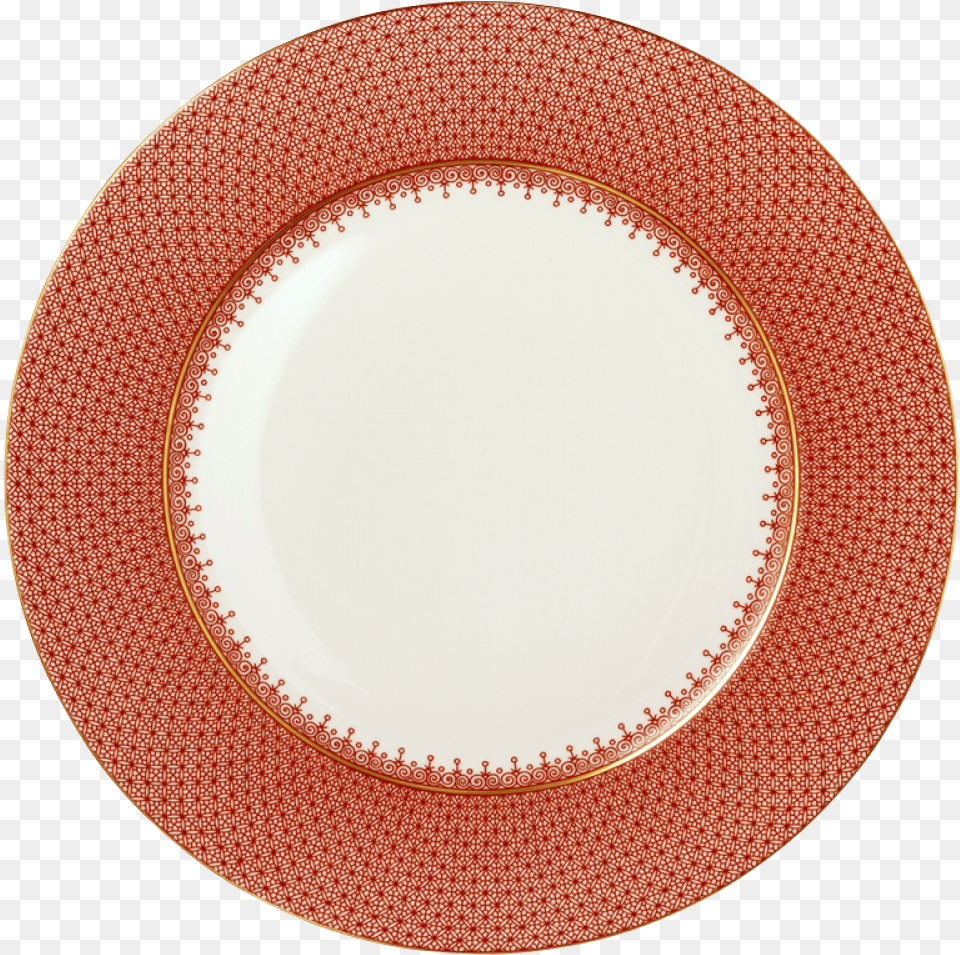 Lace Service Plate Red Mottahedeh Plum Lace, Art, Dish, Food, Meal Free Png Download