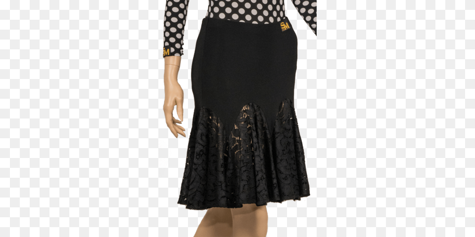 Lace Smooth Circle Latin Amp Rythm Skirt Skirt, Clothing, Adult, Female, Person Free Png Download