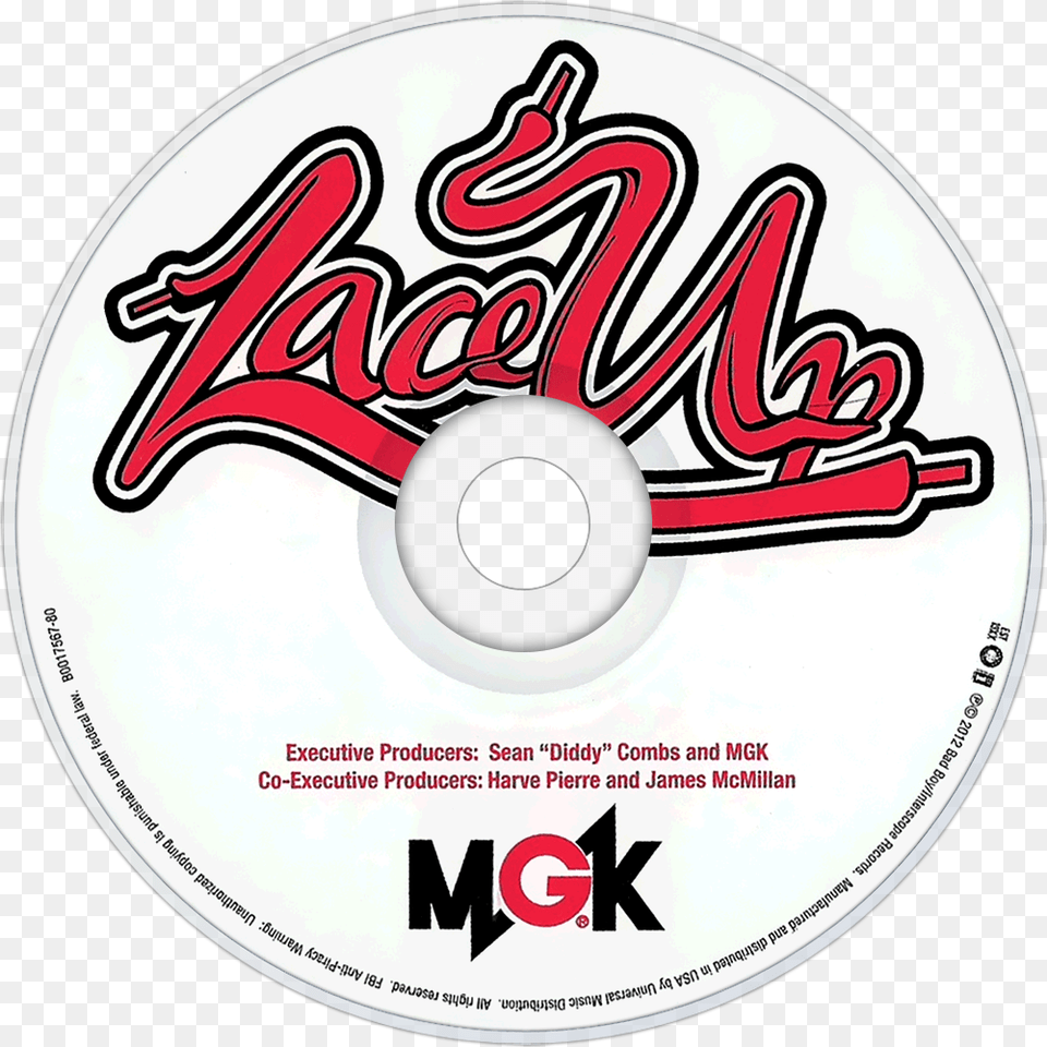 Lace Up Mgk Cd, Disk, Dvd Png Image