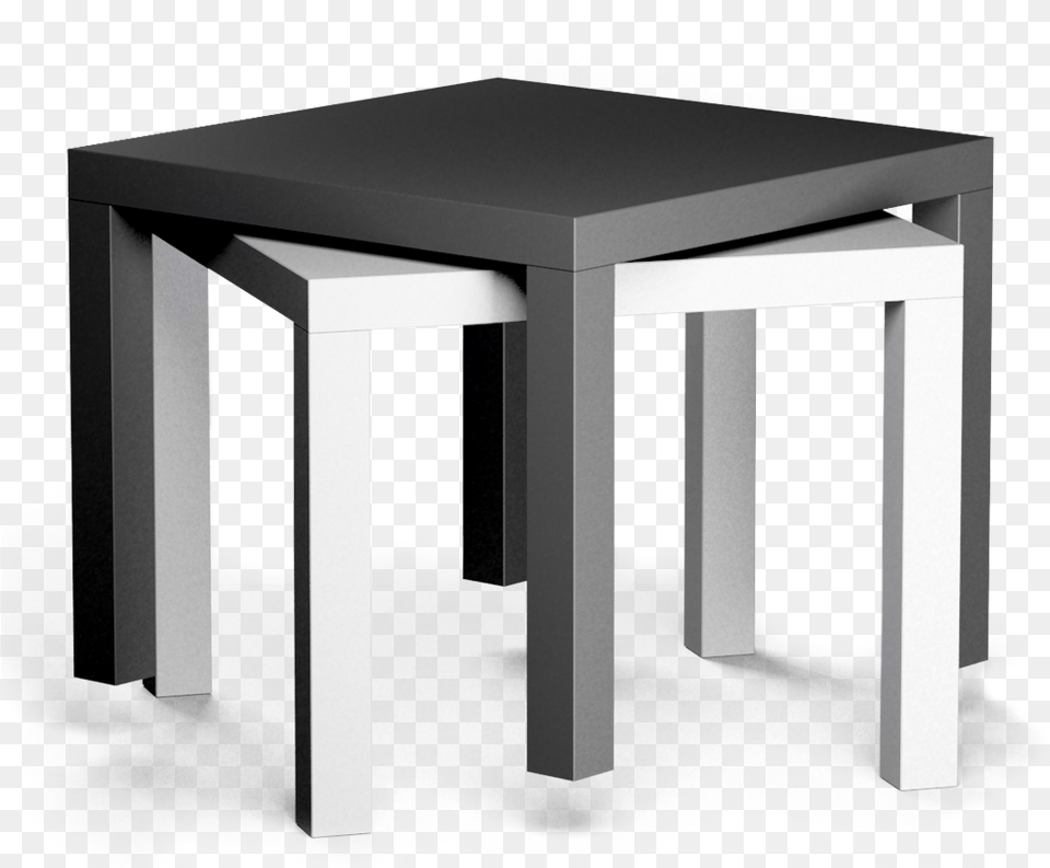 Lack Side Table Black And White3d Viewclass Mw 100 Ikea Lack Black And White, Dining Table, Furniture, Bar Stool, Coffee Table Free Png