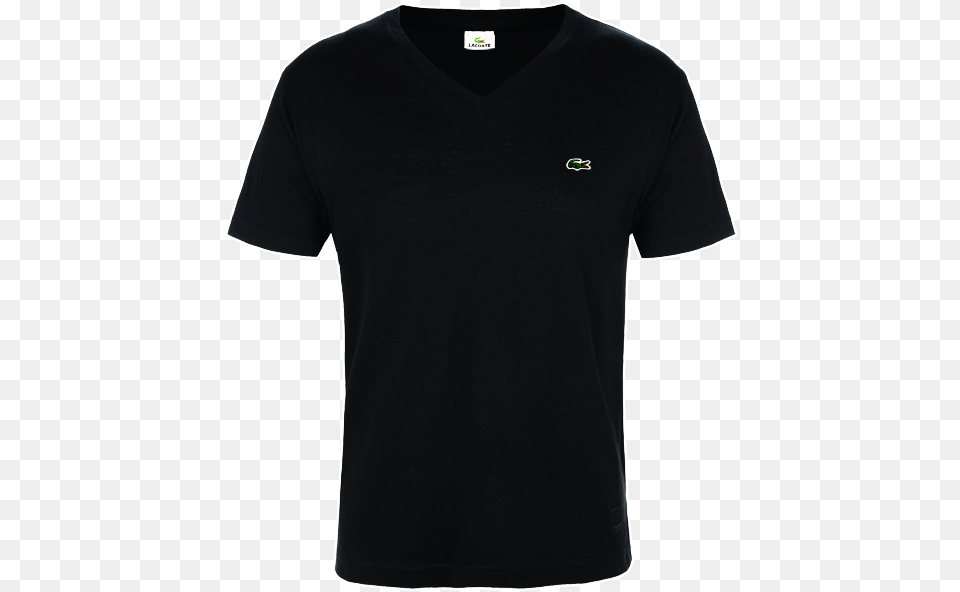 Lacoste Black Pima Vneck Tee Gildan Ultra Cotton T Shirt Black, Clothing, T-shirt Free Png