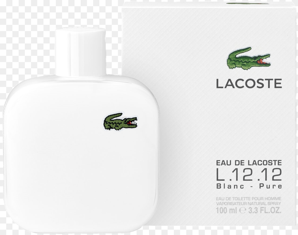 Lacoste Eau De Lacoste L1212 Pure White Eau De Toilette, Bottle Png Image