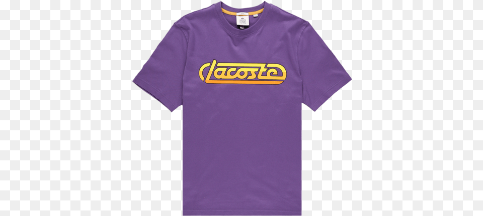 Lacoste Futurist T Shirt Mario T Shirt, Clothing, T-shirt, Purple Free Png Download