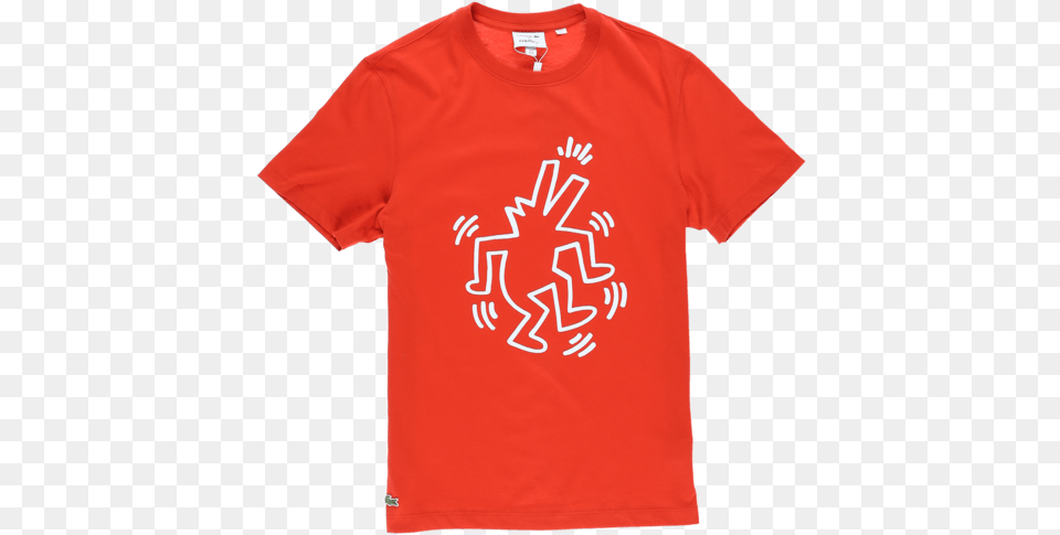 Lacoste Keith Haring T Shirt T Shirt, Clothing, T-shirt Free Transparent Png