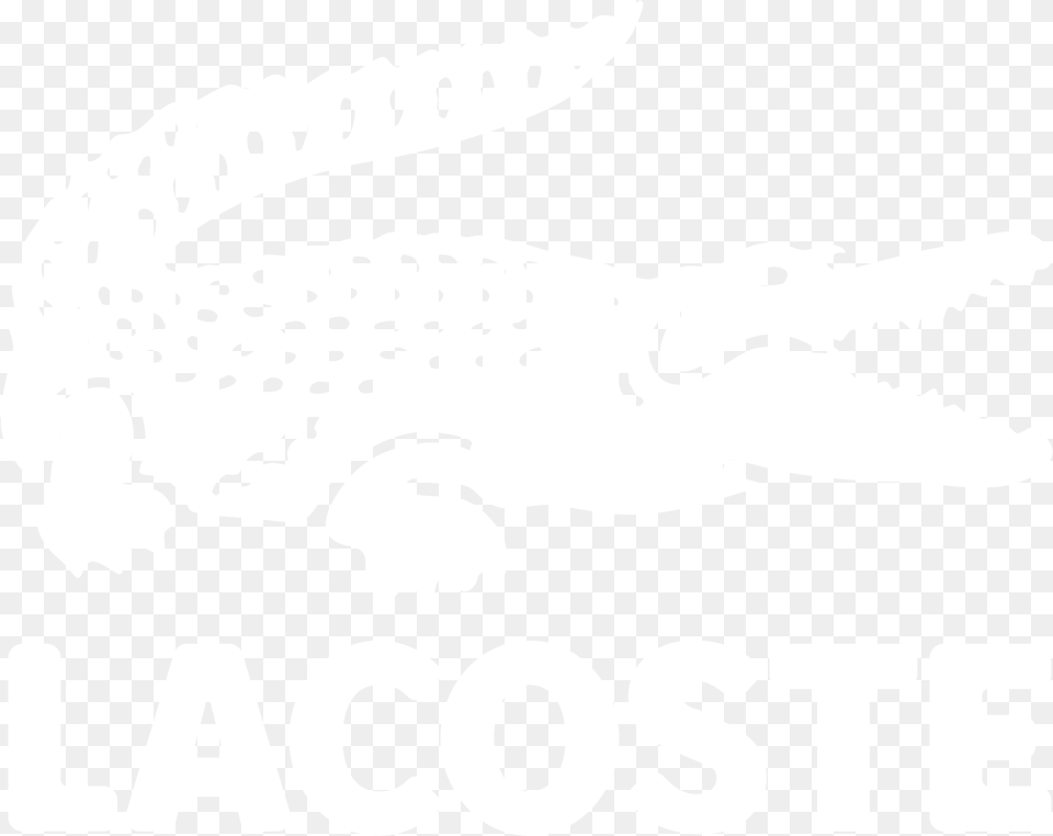 Lacoste Logo Black And White Ps4 Logo White, Animal, Crocodile, Reptile, Fish Free Png