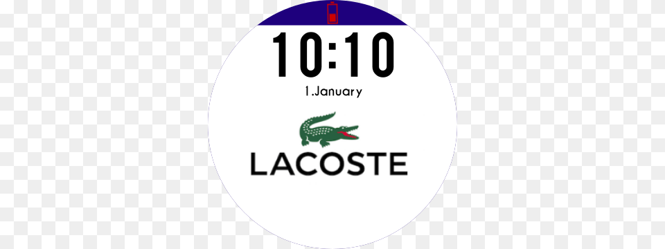 Lacoste Preview, Disk, Animal, Reptile, Crocodile Free Png Download