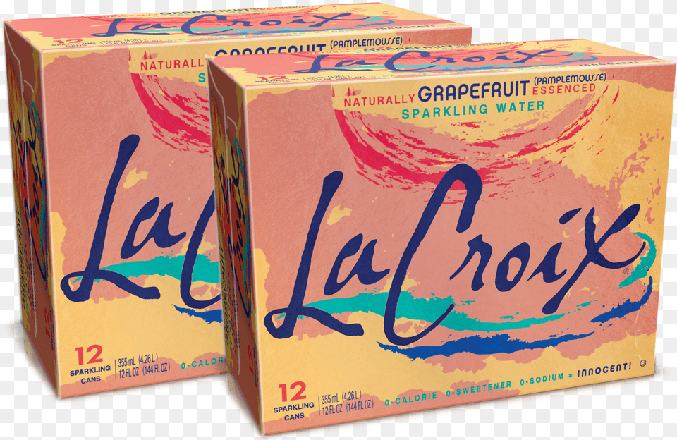 Lacroix Sparkling Water Grapefruit Fl Oz Ct, Box, Cardboard, Carton Free Transparent Png