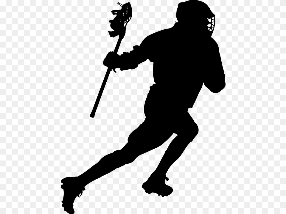 Lacrosse Jokes Lacrosse Player Clip Art, Gray Free Png Download