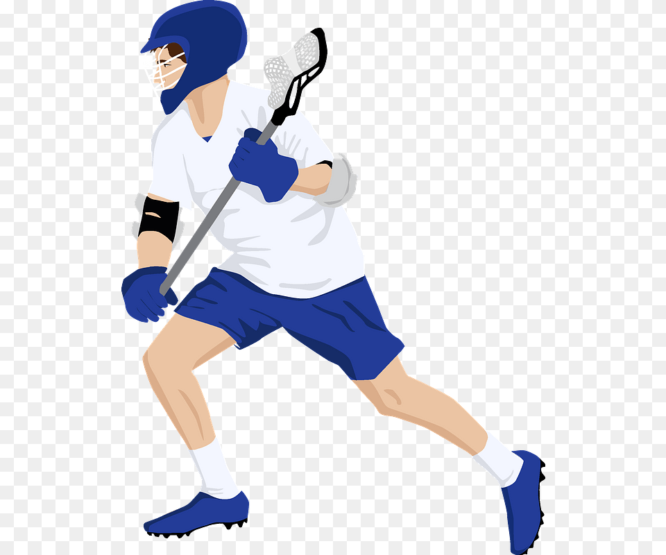 Lacrosse Player Clipart, People, Person, Helmet Png Image