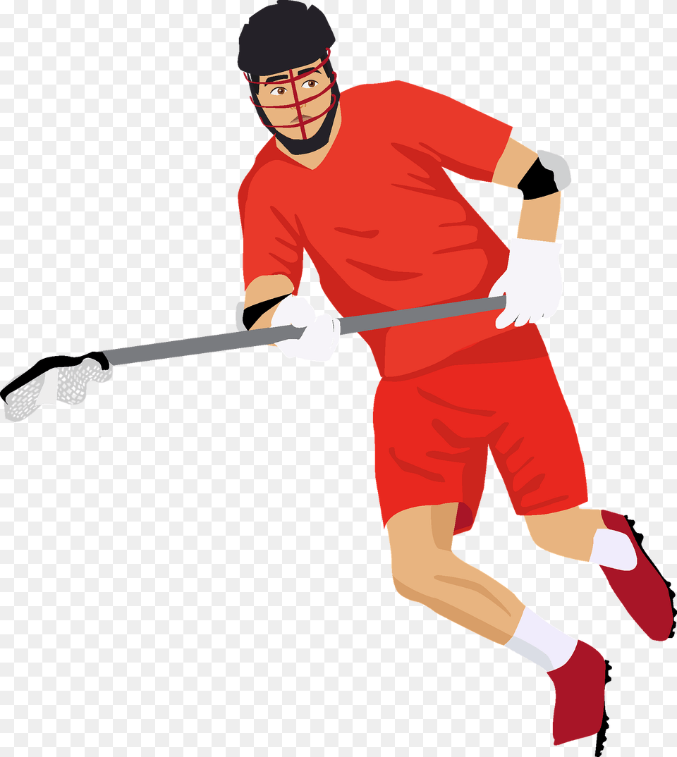 Lacrosse Player Clipart, People, Person, Adult, Male Png