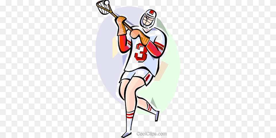 Lacrosse Royalty Vector Clip Art Illustration, People, Person, Helmet, Sport Free Transparent Png