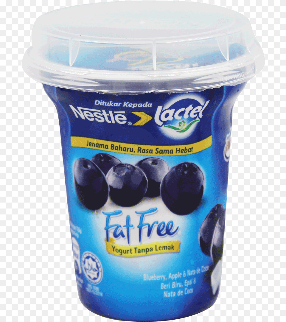 Lactel Fat Free Yogurt, Dessert, Food, Produce, Plant Png Image