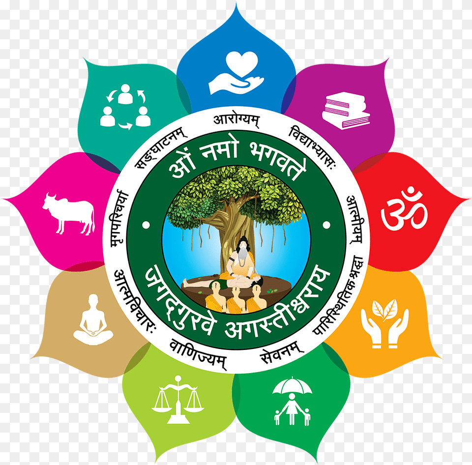 Lada Parampara Education With Guru Sishya Tradition Ngo Logo, Badge, Symbol, People, Person Free Transparent Png