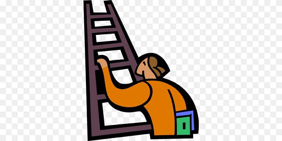 Ladder Clipart Boy Climbing Ladder Cartoon, Architecture, Building, Factory, Manufacturing Free Transparent Png