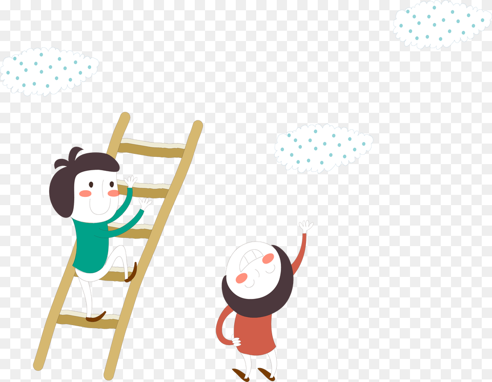 Ladder Clipart To Climb, Baby, Person, Outdoors, Art Free Png