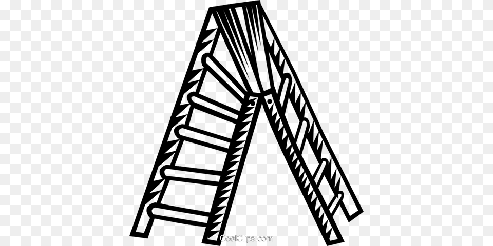 Ladder Royalty Vector Clip Art Illustration, Arch, Architecture, Building, House Png Image