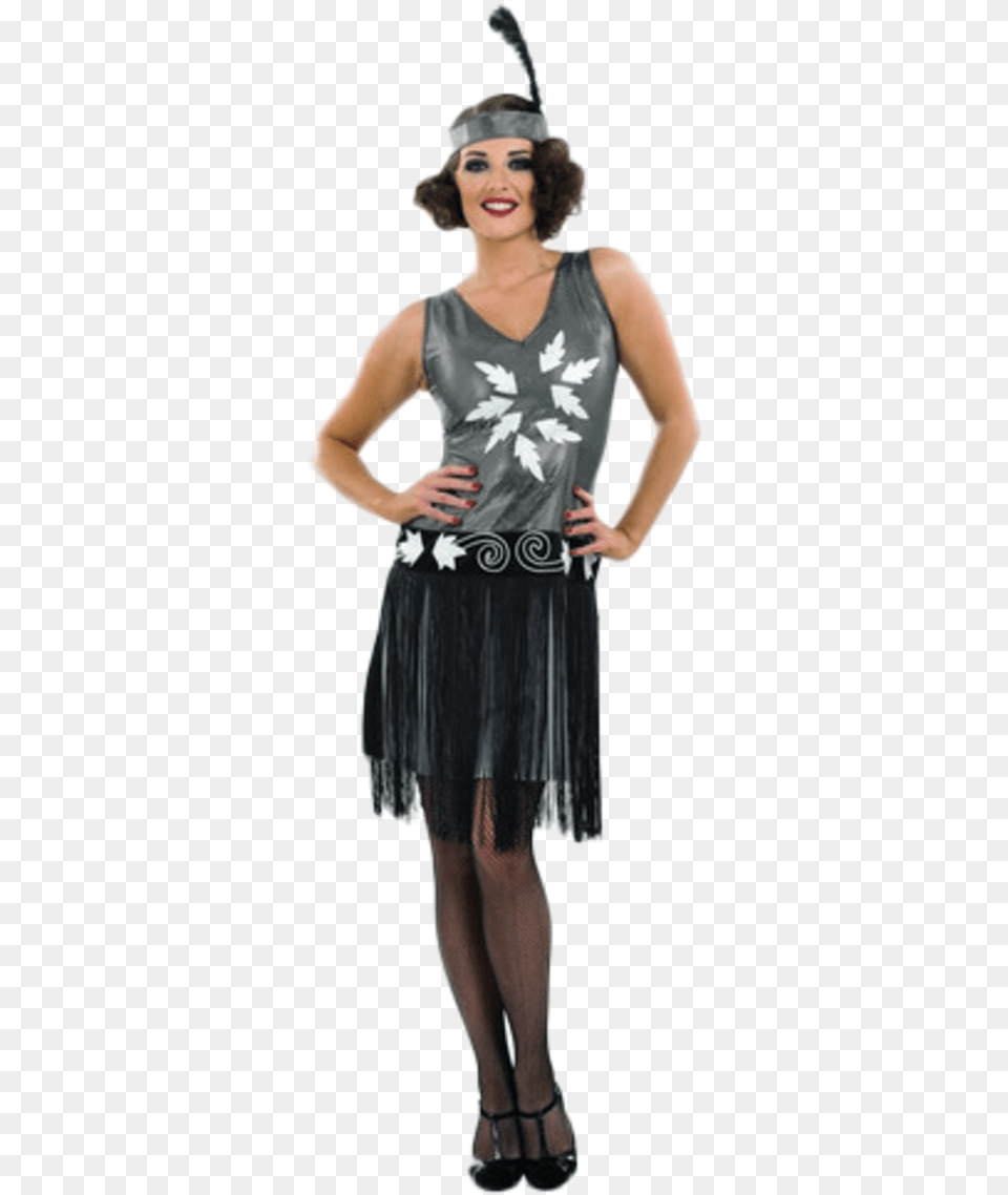 Ladies 1920s Cocktail Dress 1920 S Ladies, Adult, Person, Formal Wear, Female Png