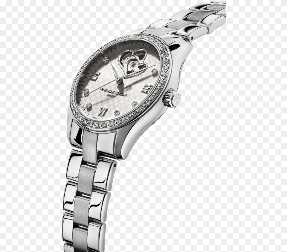 Ladies Automatic Double Heart Beat Frederique Constant Frederique Constant Double Heartbeat, Arm, Body Part, Person, Wristwatch Free Png Download