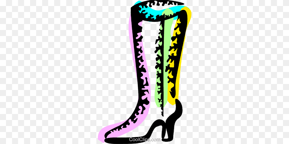 Ladies Boots Royalty Free Vector Clip Art Illustration, Clothing, Footwear, High Heel, Shoe Png Image