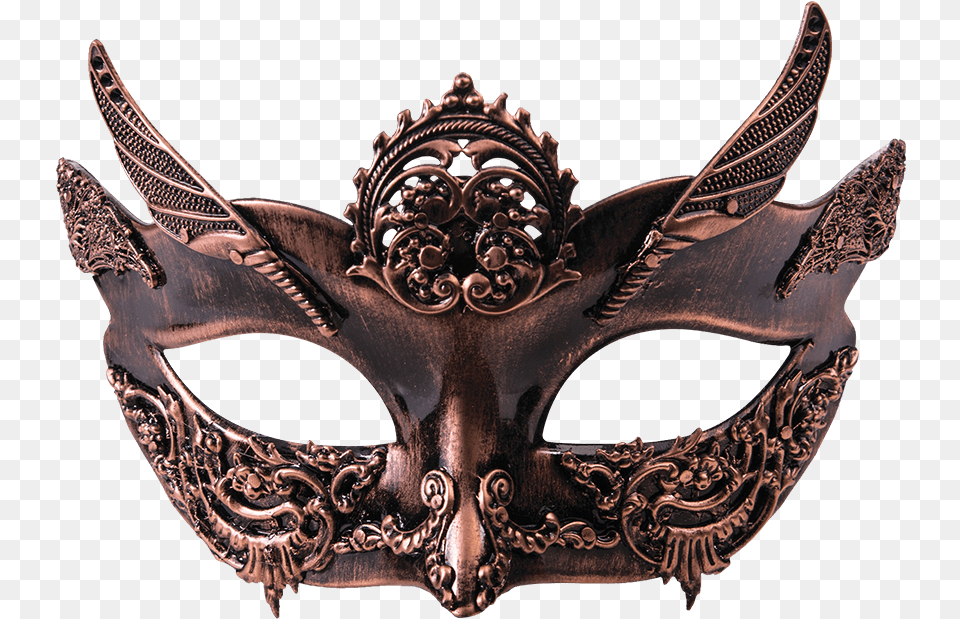 Ladies Bronze Steampunk Half Mask Steampunk Female Masquerade Mask Free Png