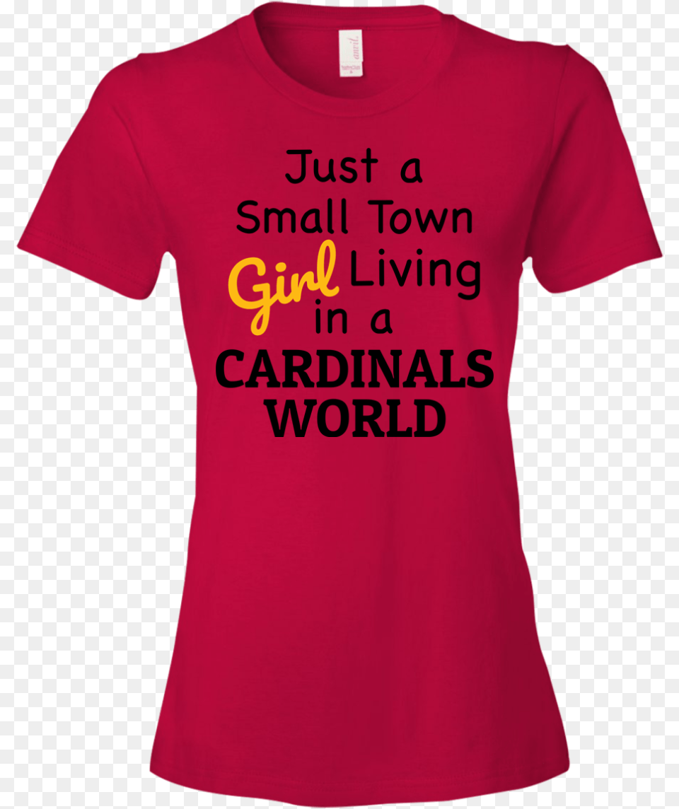 Ladies Cardinals Red Small Town T Shirt Soccer Disney Shirt, Clothing, T-shirt Free Png Download