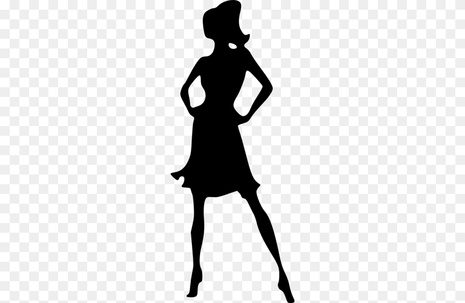 Ladies Cliparts, Gray Free Transparent Png