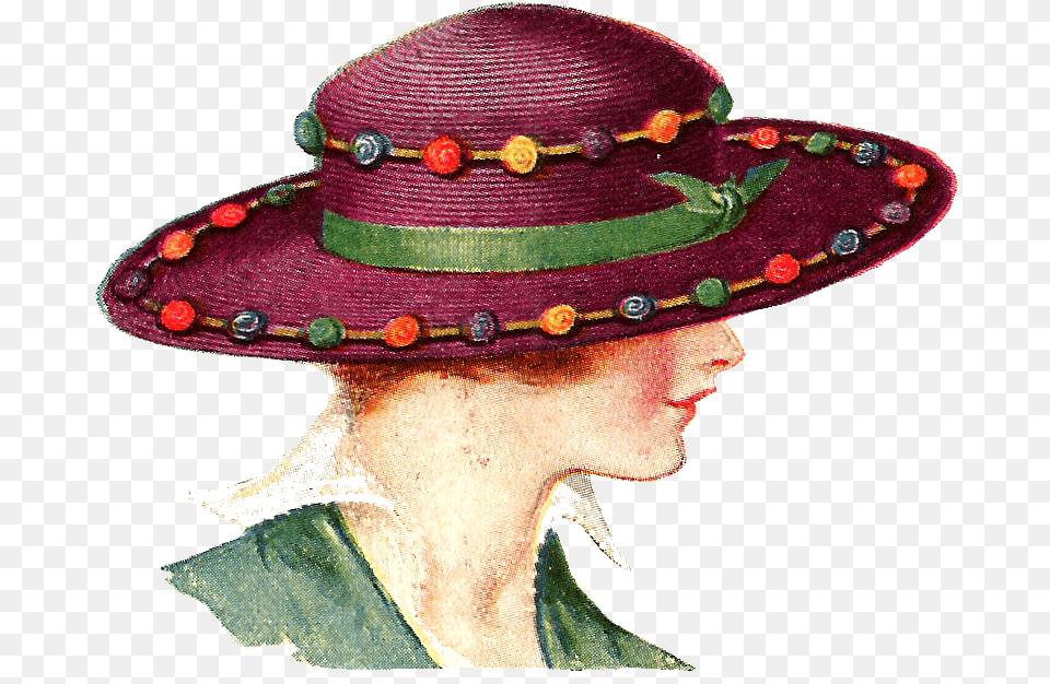 Ladies Fancy Hats Clipart Ladies In Hats, Clothing, Sun Hat, Hat, Adult Png