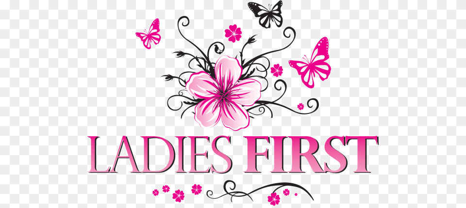 Ladies First Logo, Art, Flower, Graphics, Plant Png