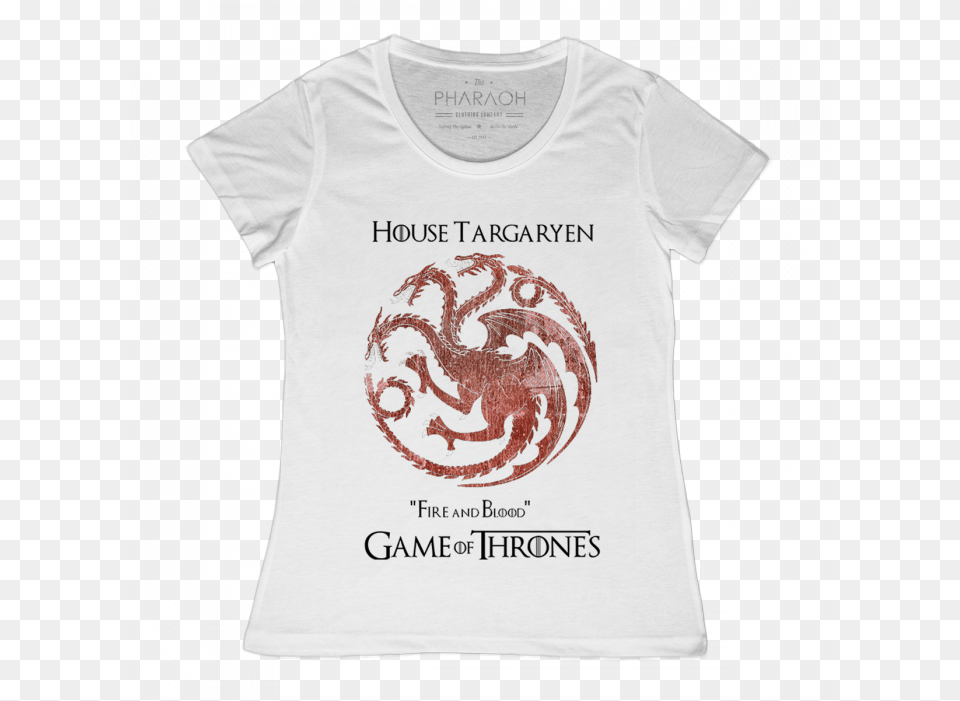 Ladies Game Of Thrones House Targaryen T Shirt 0 Digital Targaryen Logo, Clothing, T-shirt Free Png Download
