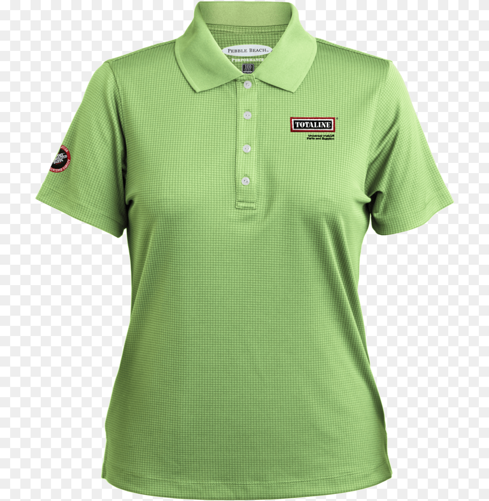 Ladies Grid Texture Polo Polo Shirt, Clothing, T-shirt Png