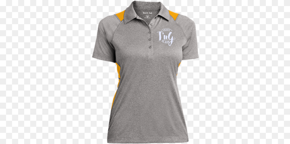 Ladies Heather Moisture Wicking Polo Colorblock Mesh Back Cap, Clothing, Shirt, T-shirt, Adult Free Png