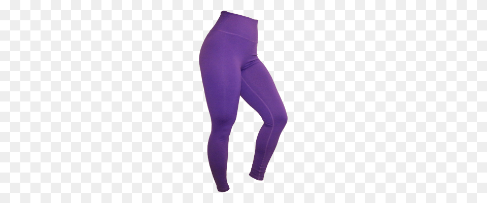 Ladies High Waisted Leggings Purple, Clothing, Hosiery, Tights, Pants Free Png