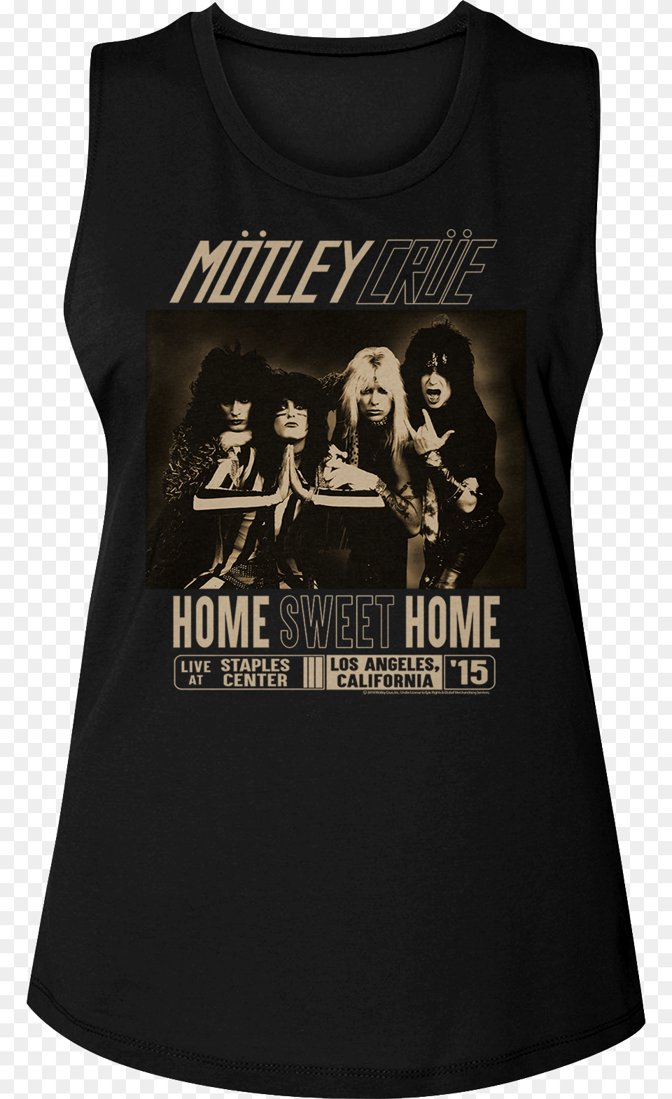 Ladies Home Sweet Home Motley Crue Muscle Tank Top T Shirt Home Sweet Home Motley Crue, Clothing, T-shirt, Adult, Wedding Png Image