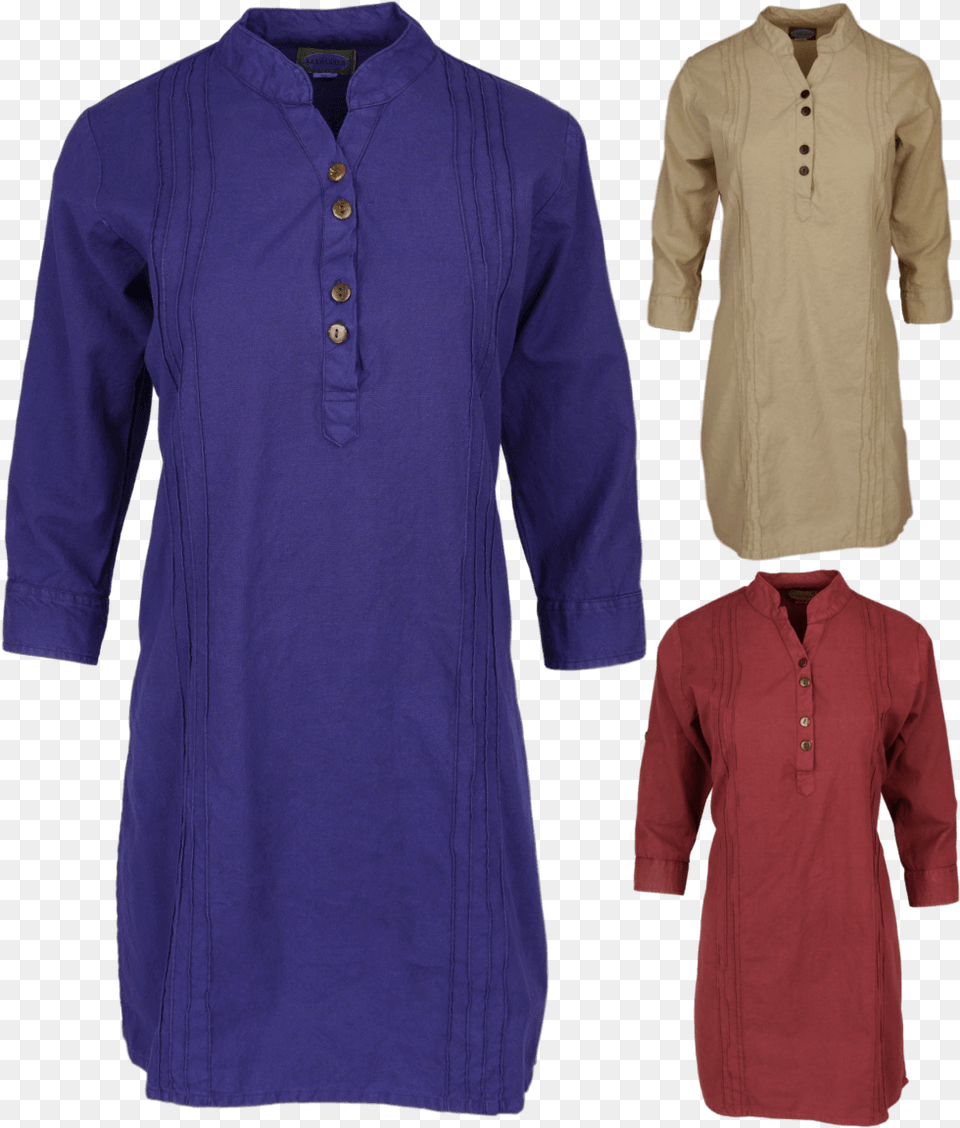 Ladies Kurta Tunic Polo Shirt, Clothing, Coat, Home Decor, Linen Free Png Download