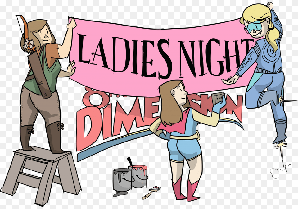 Ladies Night, Book, Comics, Publication, Person Free Png