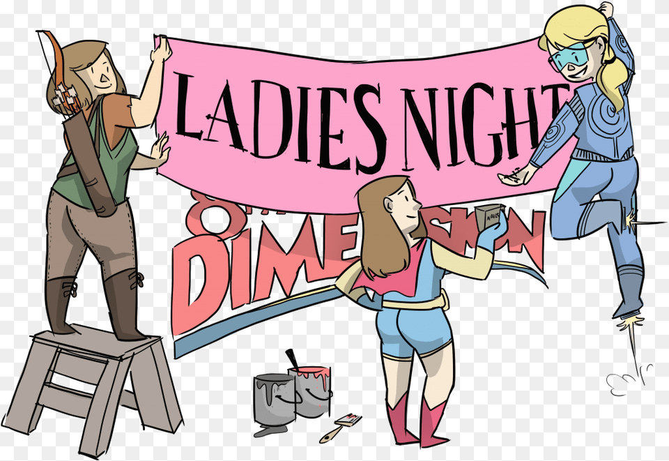 Ladies Night 8th Dimension, Book, Comics, Publication, Person Free Png