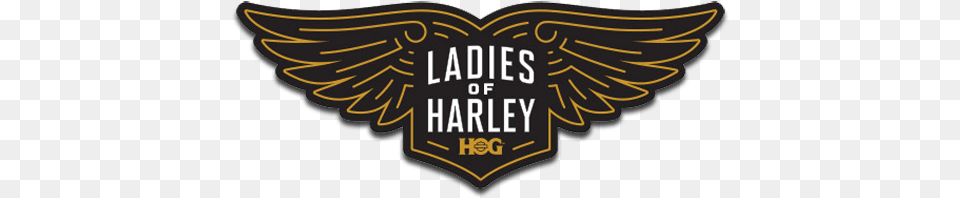 Ladies Of Harley Patch, Badge, Emblem, Logo, Symbol Free Png