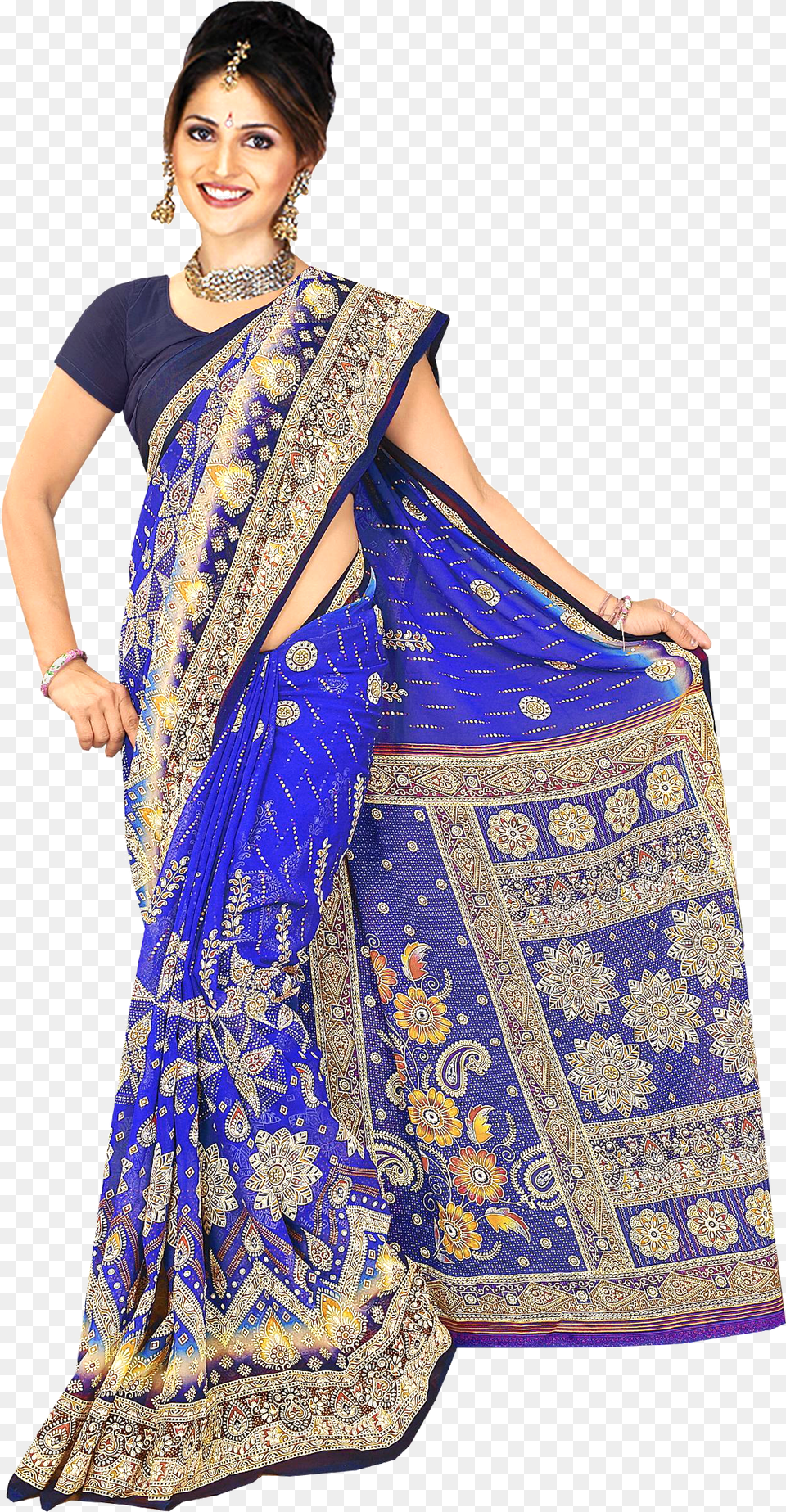 Ladies Saree Dress, Silk, Clothing, Sari, Adult Free Png