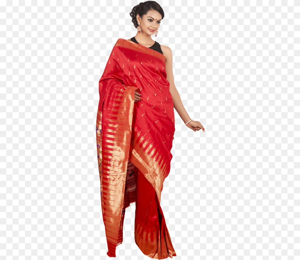 Ladies Saree Saree, Silk, Adult, Clothing, Female Free Transparent Png
