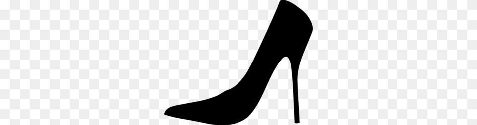 Ladies Shoe Clipart, Gray Png Image