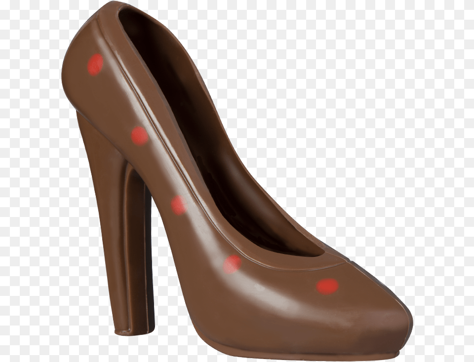 Ladies Shoe High Heel Chocolate, Clothing, Footwear, High Heel, Clogs Png
