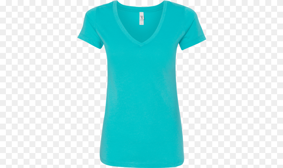 Ladies Thyroid Cancer Hope Love Cure V Neck, Clothing, T-shirt Free Png